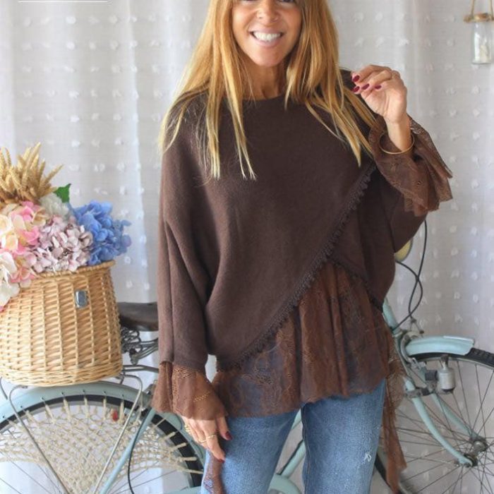 Blusa Castanha Maria Catita K237